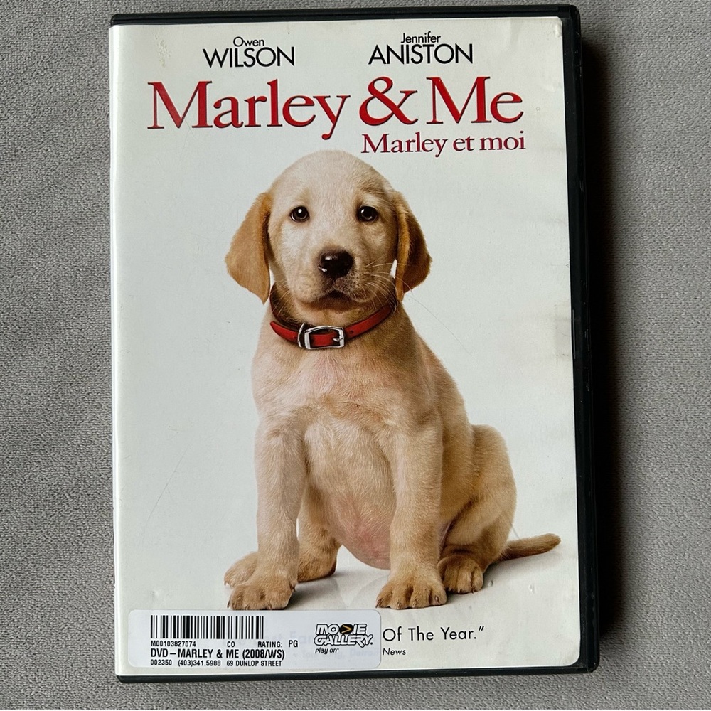 3 for $15 ~ Marley & Me ~ Owen Wilson Jennifer Aniston ~ DVD ~ 3 for $15